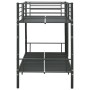 Litera de metal negro 90x200 cm de vidaXL, Camas y somieres - Ref: Foro24-287910, Precio: 225,50 €, Descuento: %