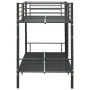 Litera de metal negro 90x200 cm de vidaXL, Camas y somieres - Ref: Foro24-287910, Precio: 230,78 €, Descuento: %