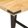Mesa auxiliar de madera maciza de mango y hierro 45x45x50 cm en Mesas auxiliares | Comprar online en Foru.es