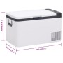 Nevera con asa PP y PE negro y blanco 25 L de vidaXL, Neveras - Ref: Foro24-51780, Precio: 419,79 €, Descuento: %