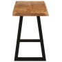 Banco con borde natural de madera de acacia maciza 105 cm en Bancos | Comprar online en Foru.es