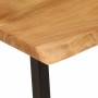 Banco con borde natural de madera de acacia maciza 105 cm en Bancos | Comprar online en Foru.es