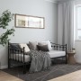 Estructura de sofá cama extraíble de metal negro 90x200 cm de vidaXL, Camas y somieres - Ref: Foro24-324758, Precio: 177,69 €...