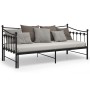 Estructura de sofá cama extraíble de metal negro 90x200 cm de vidaXL, Camas y somieres - Ref: Foro24-324758, Precio: 177,69 €...