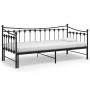 Estructura de sofá cama extraíble de metal negro 90x200 cm de vidaXL, Camas y somieres - Ref: Foro24-324758, Precio: 177,69 €...