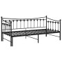 Estructura de sofá cama extraíble de metal negro 90x200 cm de vidaXL, Camas y somieres - Ref: Foro24-324758, Precio: 177,69 €...