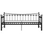 Estructura de sofá cama extraíble de metal negro 90x200 cm de vidaXL, Camas y somieres - Ref: Foro24-324758, Precio: 177,69 €...