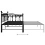 Estructura de sofá cama extraíble de metal negro 90x200 cm de vidaXL, Camas y somieres - Ref: Foro24-324758, Precio: 177,69 €...