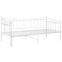 White metal sofa bed frame 90x200 cm by vidaXL, Beds and slatted bases - Ref: Foro24-324756, Price: 141,16 €, Discount: %