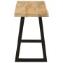 Banco con borde natural de madera de mango maciza 105 cm en Bancos | Comprar online en Foru.es
