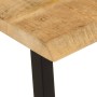 Banco con borde natural de madera de mango maciza 105 cm en Bancos | Comprar online en Foru.es