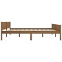 Estructura de cama madera maciza pino marrón miel 200x200 cm de vidaXL, Camas y somieres - Ref: Foro24-322116, Precio: 130,15...