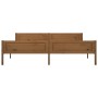 Estructura de cama madera maciza pino marrón miel 200x200 cm de vidaXL, Camas y somieres - Ref: Foro24-322116, Precio: 130,15...