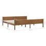 Estructura de cama madera maciza pino marrón miel 200x200 cm de vidaXL, Camas y somieres - Ref: Foro24-322116, Precio: 130,15...