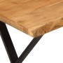 Banco con borde natural madera de acacia maciza 105 cm en Bancos | Comprar online en Foru.es