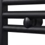 Radiador toallero de baño recto negro 600 x 1160 mm de vidaXL, Radiadores - Ref: Foro24-141908, Precio: 112,24 €, Descuento: %
