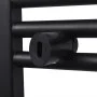 Radiador toallero de baño recto negro 600 x 1160 mm de vidaXL, Radiadores - Ref: Foro24-141908, Precio: 112,24 €, Descuento: %