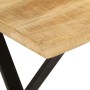 Banco con borde natural de madera de mango maciza 105 cm en Bancos | Comprar online en Foru.es