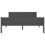 Estructura de cama de madera maciza de pino gris 140x200 cm de vidaXL, Camas y somieres - Ref: Foro24-322127, Precio: 180,19 ...