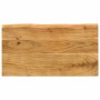 Set de 3 mesas apilables con borde natural madera maciza acacia en Mesas auxiliares | Comprar online en Foru.es