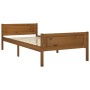 Estructura de cama madera maciza pino marrón miel 100x200 cm de vidaXL, Camas y somieres - Ref: Foro24-322111, Precio: 131,59...