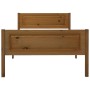 Estructura de cama madera maciza pino marrón miel 100x200 cm de vidaXL, Camas y somieres - Ref: Foro24-322111, Precio: 131,59...