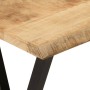 Mesa consola con borde natural madera maciza mango 105x33x76 cm en Mesas consola | Comprar online en Foru.es