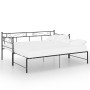 Estructura de sofá cama extraíble metal negro 90x200 cm de vidaXL, Camas y somieres - Ref: Foro24-324770, Precio: 160,97 €, D...
