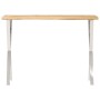 Mesa consola con borde natural madera mango maciza 105x33x76 cm en Mesas consola | Comprar online en Foru.es