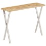 Mesa consola con borde natural madera mango maciza 105x33x76 cm en Mesas consola | Comprar online en Foru.es