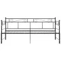 Estructura de sofá cama extraíble metal negro 90x200 cm de vidaXL, Camas y somieres - Ref: Foro24-324770, Precio: 153,60 €, D...