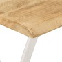 Mesa consola con borde natural madera mango maciza 105x33x76 cm en Mesas consola | Comprar online en Foru.es