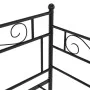 Estructura de sofá cama extraíble metal negro 90x200 cm de vidaXL, Camas y somieres - Ref: Foro24-324770, Precio: 153,60 €, D...