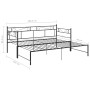 Estructura de sofá cama extraíble metal negro 90x200 cm de vidaXL, Camas y somieres - Ref: Foro24-324770, Precio: 160,97 €, D...