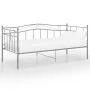 Estructura de sofá cama metal gris 90x200 cm de vidaXL, Camas y somieres - Ref: Foro24-324781, Precio: 138,12 €, Descuento: %