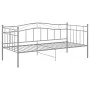 Estructura de sofá cama metal gris 90x200 cm de vidaXL, Camas y somieres - Ref: Foro24-324781, Precio: 138,12 €, Descuento: %