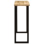 Mesa consola con borde natural madera mango maciza 105x33x76 cm en Mesas consola | Comprar online en Foru.es