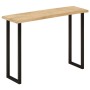 Mesa consola con borde natural madera mango maciza 105x33x76 cm en Mesas consola | Comprar online en Foru.es