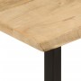 Mesa consola con borde natural madera mango maciza 105x33x76 cm en Mesas consola | Comprar online en Foru.es
