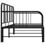 Estructura de sofá cama extraíble metal negro 90x200 cm de vidaXL, Camas y somieres - Ref: Foro24-324752, Precio: 135,86 €, D...