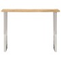 Mesa consola con borde natural madera mango maciza 105x33x76 cm en Mesas consola | Comprar online en Foru.es