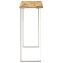 Mesa consola con borde natural madera mango maciza 105x33x76 cm en Mesas consola | Comprar online en Foru.es