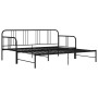 Estructura de sofá cama extraíble metal negro 90x200 cm de vidaXL, Camas y somieres - Ref: Foro24-324752, Precio: 135,86 €, D...