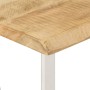 Mesa consola con borde natural madera mango maciza 105x33x76 cm en Mesas consola | Comprar online en Foru.es