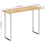 Mesa consola con borde natural madera mango maciza 105x33x76 cm en Mesas consola | Comprar online en Foru.es