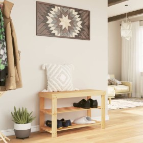 Zapatero de 3 niveles bambú 70x27,5x45 cm en Zapateros y organizadores de calzado | Comprar online en Foru.es