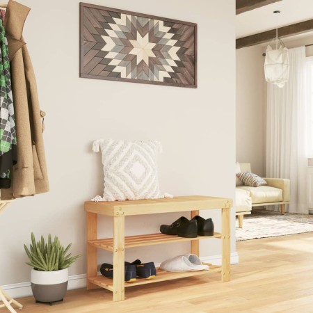 Zapatero de 3 niveles bambú 70x27,5x45 cm en Zapateros y organizadores de calzado | Comprar online en Foru.es