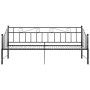 Estructura de sofá cama extraíble de metal negro 90x200 cm de vidaXL, Camas y somieres - Ref: Foro24-324776, Precio: 165,00 €...