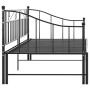 Estructura de sofá cama extraíble de metal negro 90x200 cm de vidaXL, Camas y somieres - Ref: Foro24-324776, Precio: 165,00 €...