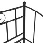 Estructura de sofá cama extraíble de metal negro 90x200 cm de vidaXL, Camas y somieres - Ref: Foro24-324776, Precio: 165,00 €...